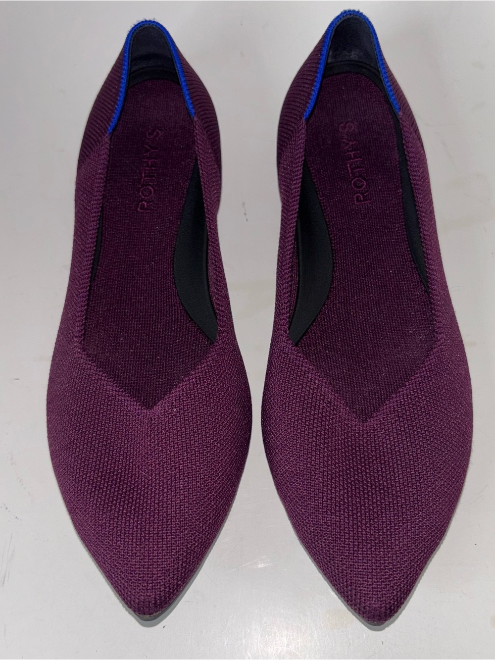 Rothy's Women's The Point Flat Pointed Toe Size 9 Orchid Purple - Picture 6 of 13